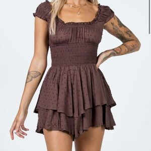 Princess Polly Brown romper